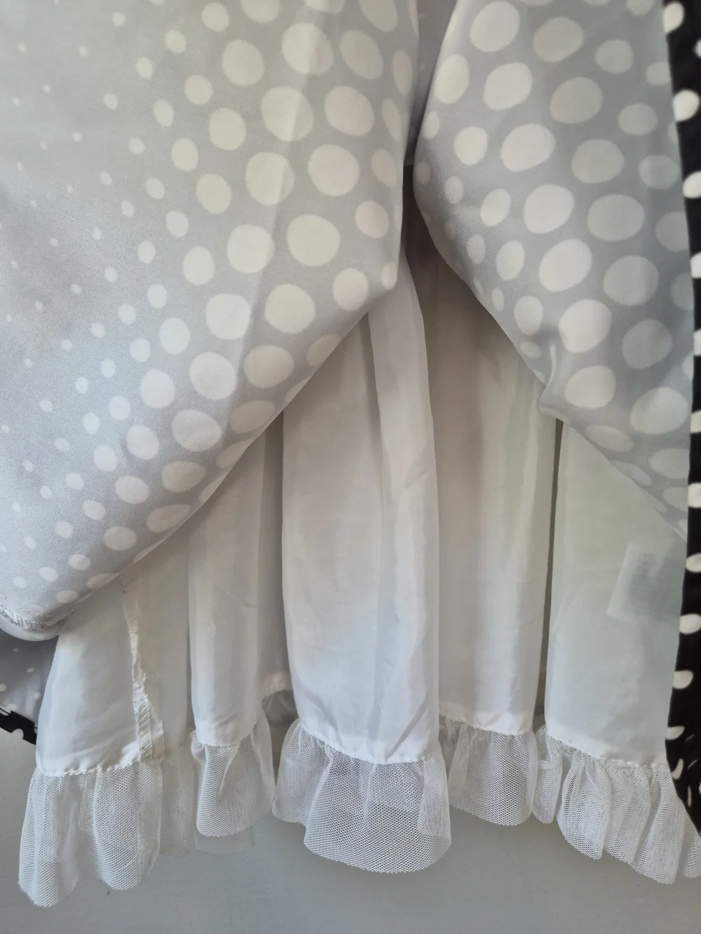 5T Black and White Polka Dot Dress